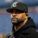 CC Sabathia looks on prior to Game Seven of the Championship Series between the Arizona Diamondbacks and the Philadelphia Phillies at Citizens Bank Park on October 24, 2023 in Philadelphia, Pennsylvania.